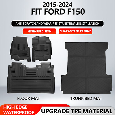 For 2015 2024 Ford F150 TPE Truck Mat Floor Mats Bed Liner Cargo Mat All Weather $200.00