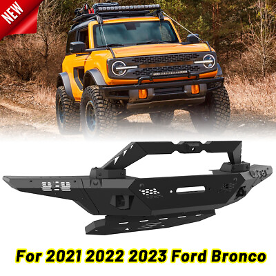 #ad #ad Upgrade Front Bumper Assembly with Modular For 2021 2023 Ford Bronco 2 4 Door $482.96