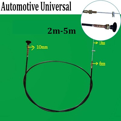 Stop Choke Bowden Cable Throttle Control Bonnet Fuel Wire 1 Pc 6mm 10mm $32.12
