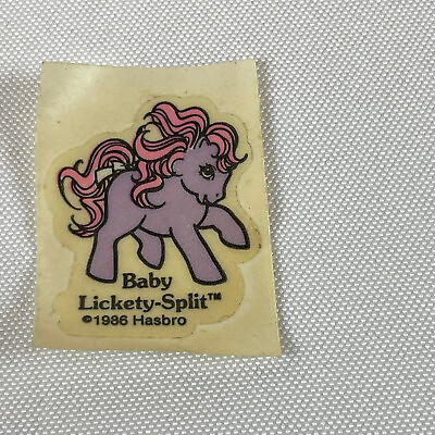 #ad Vintage G1 My Little Pony Flat Sticker Accessories Baby Lickety Split $8.89