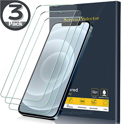 3X Tempered Glass Screen Protector For iPhone 15 14 13 12 11 Pro Max XS XR X 8 7 $2.59