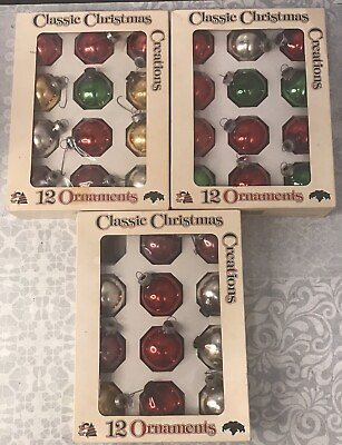 #ad Classic Christmas Creations Decor Noel Inc Lot Of 3 35 Total Vintage Made USA $24.00
