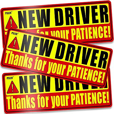#ad Student Driver Magnet for Car Be Patient Student Driver Magnet 9.45×3.2Inch 3 Pk $6.99