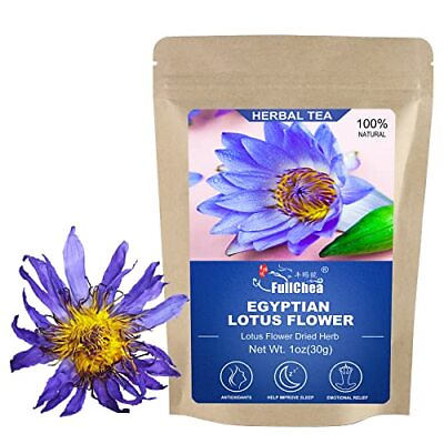 #ad FullChea Whole Egyptian Blue Lotus Flower Tea Water Lily Natural Herbal 1oz 30g $12.89