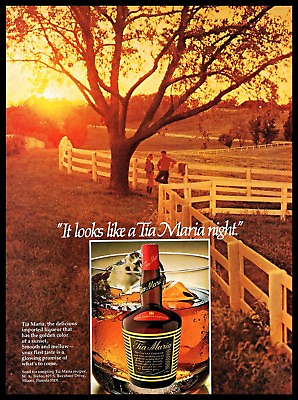 #ad 1982 Tia Maria Coffee Liqueur Photo PRINT AD Farm Sunset Couple Vintage 1980s $8.99