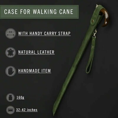 #ad Bag for Walking Stick Storage New Stylish Case Leather Walking cane covers Gift $42.30