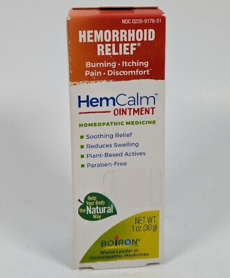 #ad Boiron HemCalm Ointment Hemorrhoid Relief 1 oz Tube Homeopathic Exp 11 24 $9.88