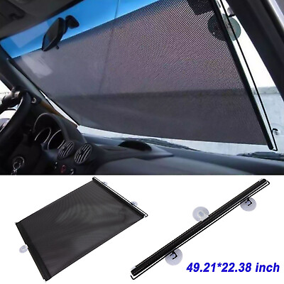 #ad Front Car Retractable Windshield Sun Shade Visor SUV Window Folding Block Cover $9.45