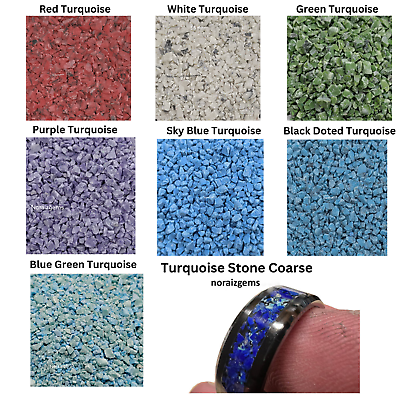 #ad Crushed Turquoise Gemstone Coarse Healing Stone Powder Woodworking Ring Inlay $55.25