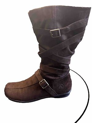 #ad Air Walk Ladies Women Suede Boots 45152 Size 9.5 w box $12.00