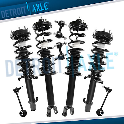 #ad Front Rear Struts w Coil Spring Sway Bar End Links Kit for 2009 2012 Acura TSX $303.12