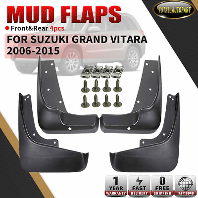 #ad 4x Splash Guard Mud Flap Mudguard Front amp; Rear for Suzuki Grand Vitara 2006 2013 $31.69