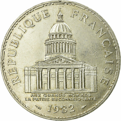 #ad #ad #731620 Coin France Panthéon 100 Francs 1982 Paris EF Silver KM:951.1 $25.94