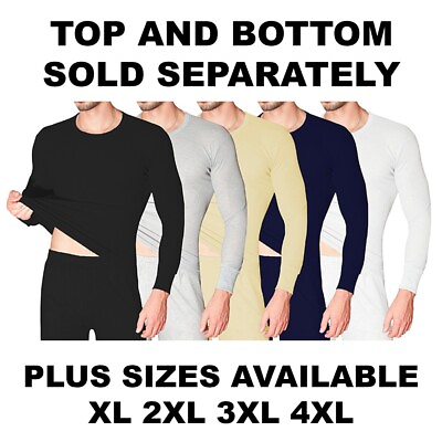 Mens THERMAL Underwear Waffle Knit Long John Top And Bottom Pus Size XL 2X 3X 4X $7.95