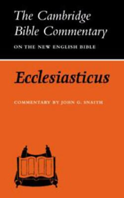 #ad Ecclesiasticus Hardcover John G. Snaith $33.29