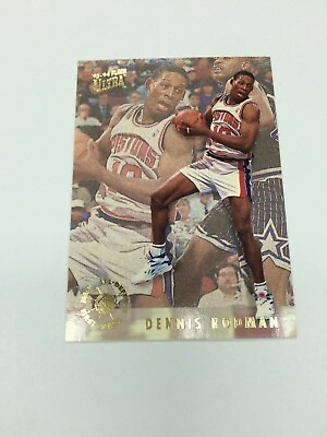 #ad 1993 94 Fleer Ultra NBA Basketball Card ALL DEFENSIVE CARD #5 DENNIS RODMAN AU $65.00