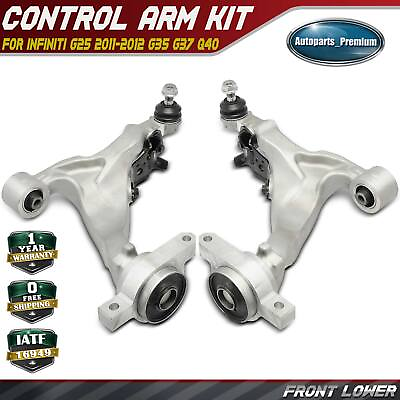 #ad 2x Front Lower Control Arm w Ball Joint for INFINITI G35 2007 2008 G25 G37 Q40 $272.99