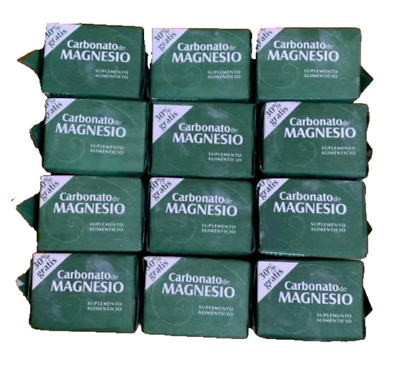 #ad Carbonato De Magnesio 12 Pack Magnesium Carbonate $30.99