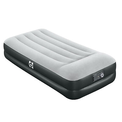 Sealy Tritech Twin Sized 16quot; Air Mattress Bed 2 Person w Built In AC Pump amp; Bag $47.69