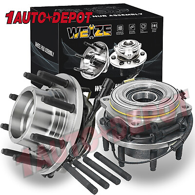 #ad 2x Front Wheel Bearing Hubs Fit For Ford F 250 F 350 SD2005 2010 4x4 HD DESIGN $229.49