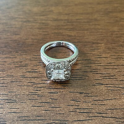 #ad Custom Diamond Engagement Wedding Ring Set White Gold 1.07 Carat Center Stone $3995.00