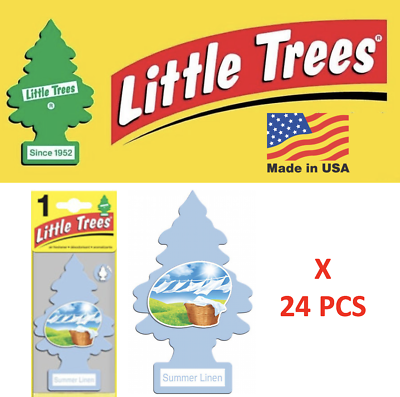 #ad Little Trees Summer linen Freshener air U1P 10574 MADE IN USA Pack of 24 $20.48