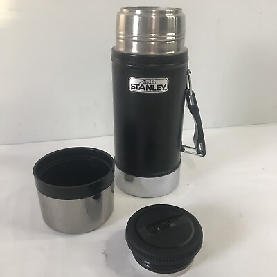 #ad Stanley Thermos Bottle 24oz Black Wide Mouth A 1350B No. 135 Cup Aladdin $18.00