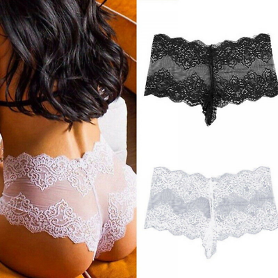 #ad Women Lady Sexy Lace Underwear Boxer Shorts High Waist Panties Briefs Knickers g $9.79