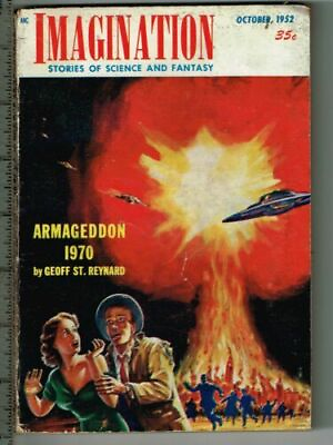#ad Vintage SciFi Pulp Magazine IMAGINATION Science Fantasy Oct. 1952 Vol. 3 No. 6 $12.00