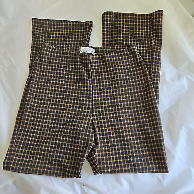 Urban Outfitters Women Brown Plaid Pants Pull On Size Medium $19.99