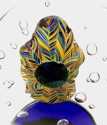 #ad RARE Murano Seguso Viro Suillo P Woman Bubbles Millefiori Sphere 10quot; Sculpture $795.00