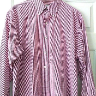 Vintage Brooks Brothers Shirt Men#x27;s 16 34 35 Button Down Cotton OCBD L S #ad $19.99