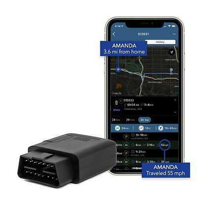 #ad Lightning GPS OBD II Plug In Real Time Vehicle Tracking Device for Cars amp; Teens $34.95