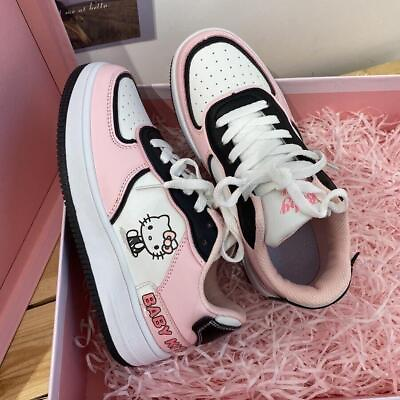 #ad Hello Kitty Casual Sport Women Shoes Pink Sneakers $27.89
