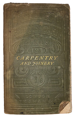 #ad 1859 1st Ed ROBISON TREDGOLD TREATISE ON CONSTRUCTION IN CARPENTRY amp; JOINERY $288.75