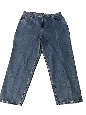 Tommy Hilfiger Men#x27;s Classic Jeans 42X30 BRAND NEW w Tags dark blue $33.99