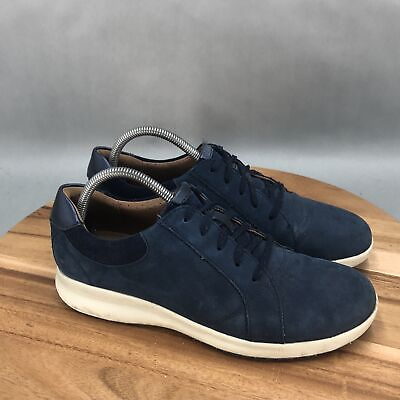 #ad Clarks Un Adorn Sneakers Womens 10 M Blue Leather Lace Up Low Top Shoes $22.49