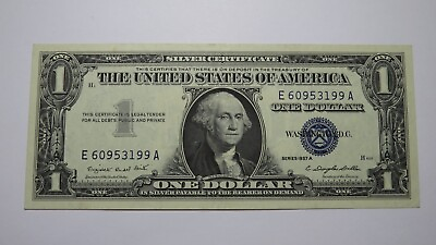 $1 1957A Silver Certificate Blue Seal Bank Note Bill Old US Currency AU $37.99