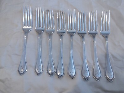 #ad Old Newburry by Towle steering silver flatware forks set of eight $269.00