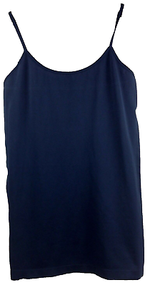 #ad NEW Colorful Women’s Basic Camisole Top Spaghetti Strap Navy Blue One Size $5.99