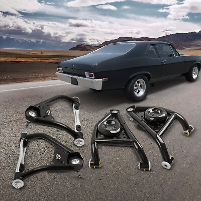 Tubular Front Upper amp; Lower Control Arms for 1968 1974 Chevy Nova 67 69 Camaro $242.64