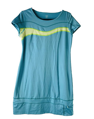 Title Nine Womens Medium Color Block Short Sleeve Athletic Dress Travel Commute #ad $35.19