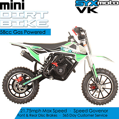 SYX MOTO VK 58cc 4 Stroke Real Moto Engine Gas Powered powerful Mini Dirt Bike #ad $449.00