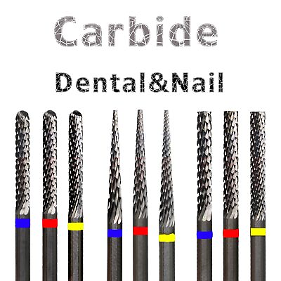 Shark Tooth Straight Edge with Spiral Cut Tungsten Steel Carbide Nail Drill Bit $14.91