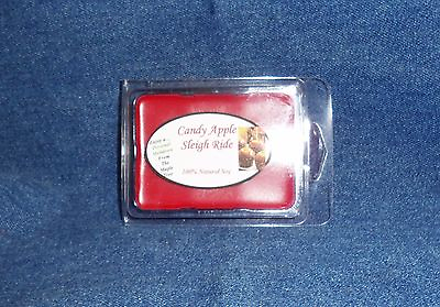 **NEW** Handmade Personal Meltdown Soy Wax Cubes Melts Candy Apple Sleigh Ride $7.95