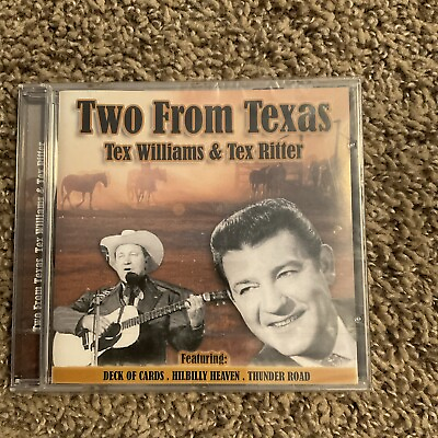 #ad TEX WILLIAMS amp;TEX RITTER Two From Texas CD NEW SEALED G5 $7.00