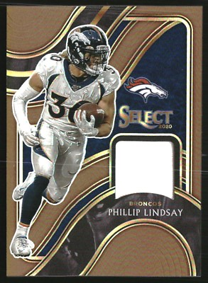 #ad 2020 Select Select Swatches Prizm Copper #25 Phillip Lindsay Jersey 49 $9.00