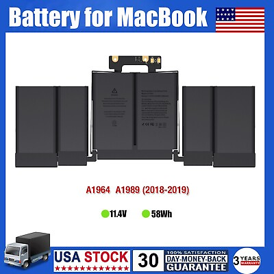 #ad A1964 Battery for Macbook Pro 13 inch A1989 A1964 Mid 2018 2019 A2251 2020 58Wh $42.99