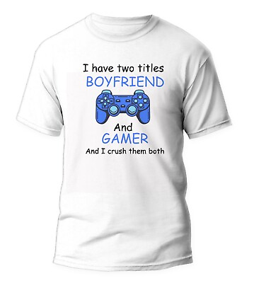 #ad Funny gamer shirt for boyfriend gaming shirt for men Christmas gift Mens Tshirt $19.99