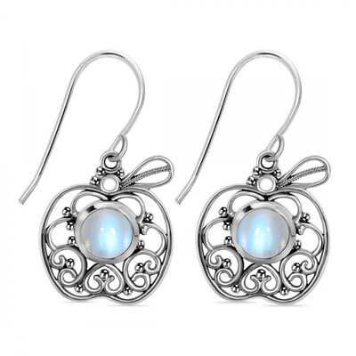 #ad 925 Sterling Silver Earrings Adorned With Various Natural Gemstones For Women $11.93
